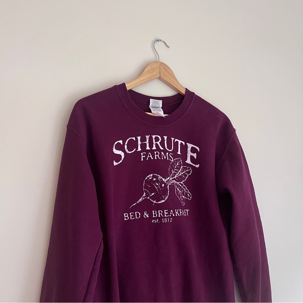 Maroon Schrute Farms Sweater